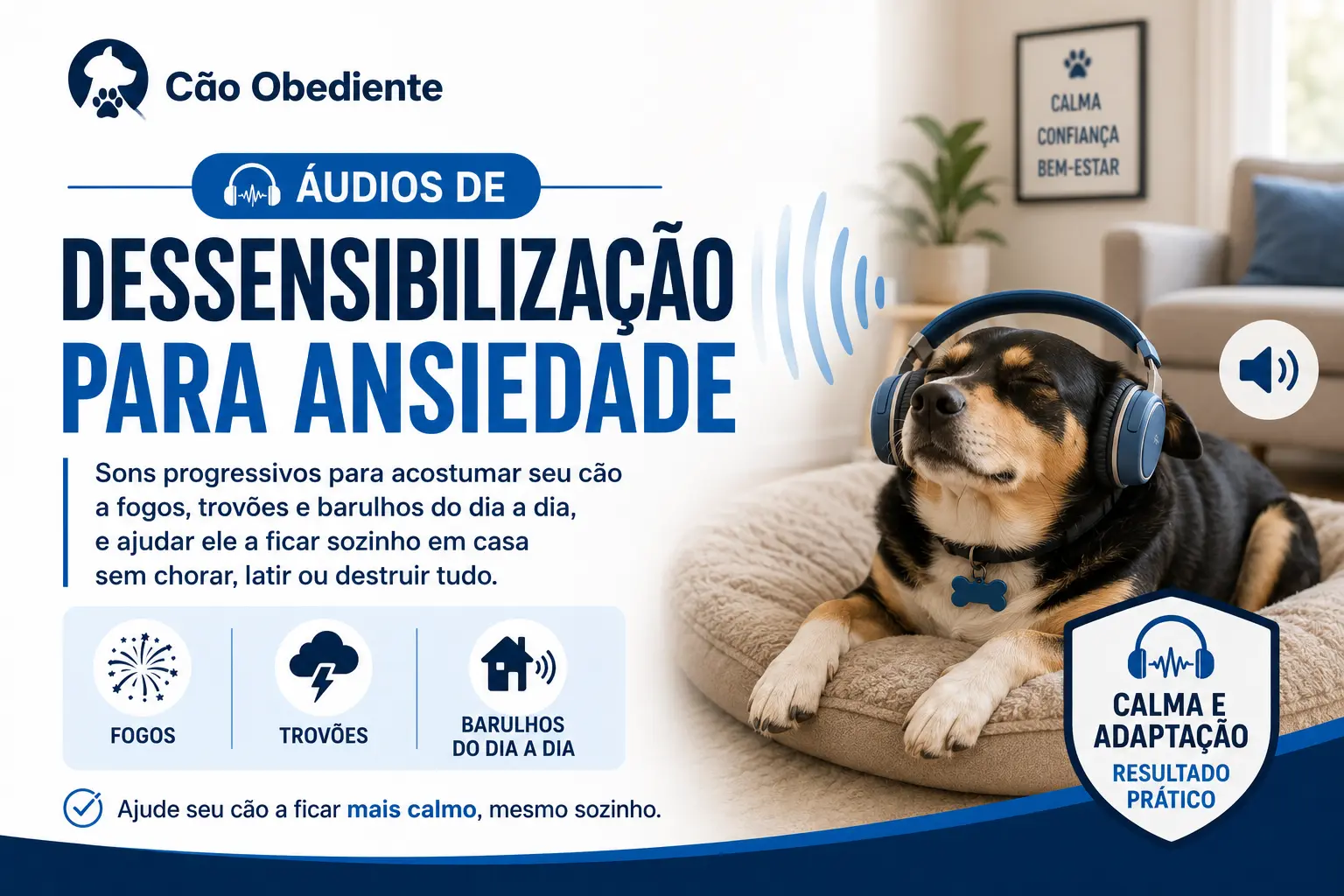Capa dos Áudios de Dessensibilização para Ansiedade